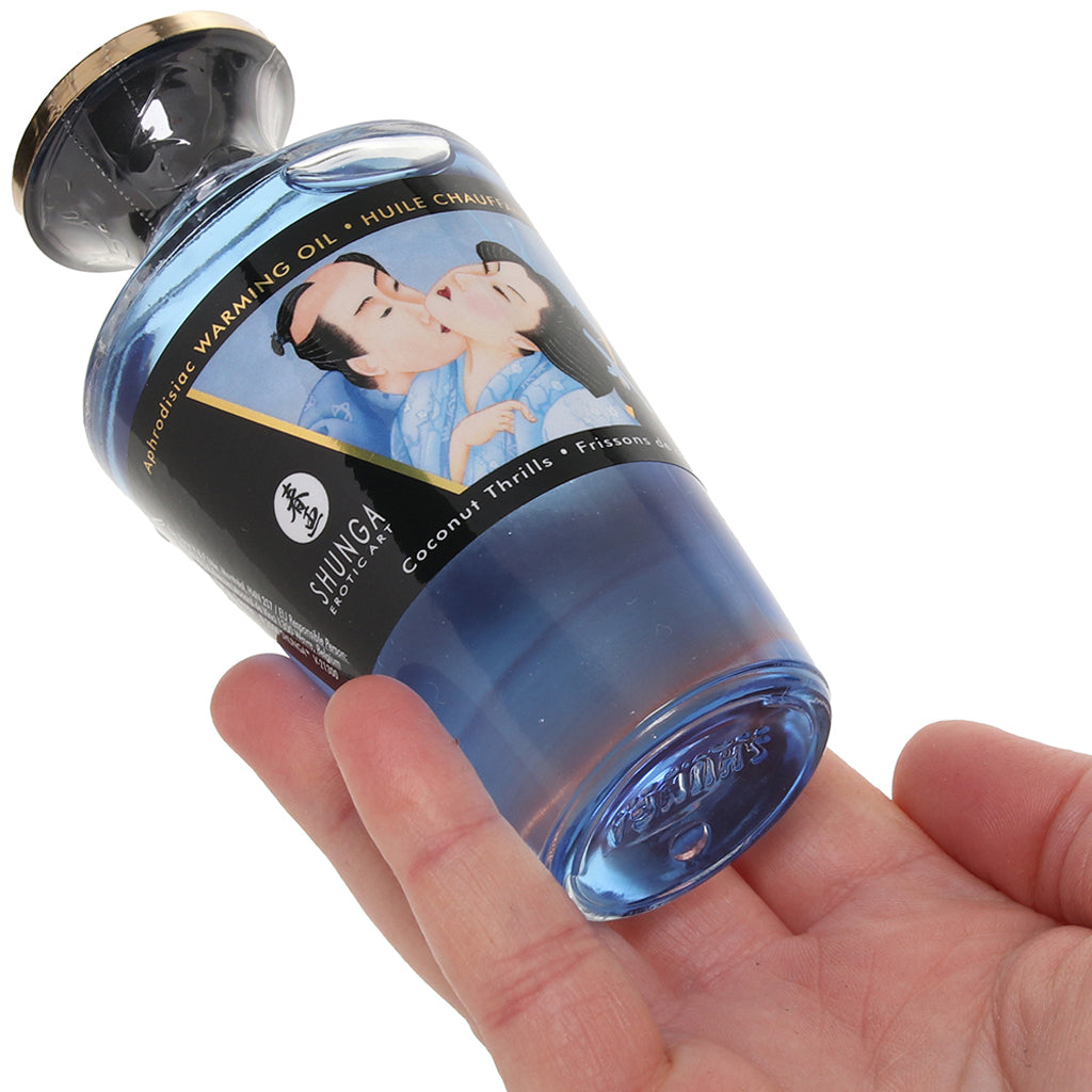 Aphrodisiac Warming Oil 3.5oz/100ml in Coconut Thrills Sensual Love > Massage