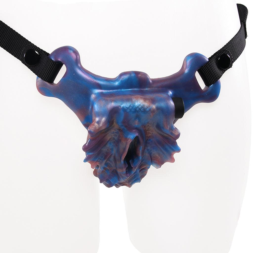 Creature Cocks Siren Snatch Silicone Strap-On Vibe Vibrators > Strap-On & Wearable