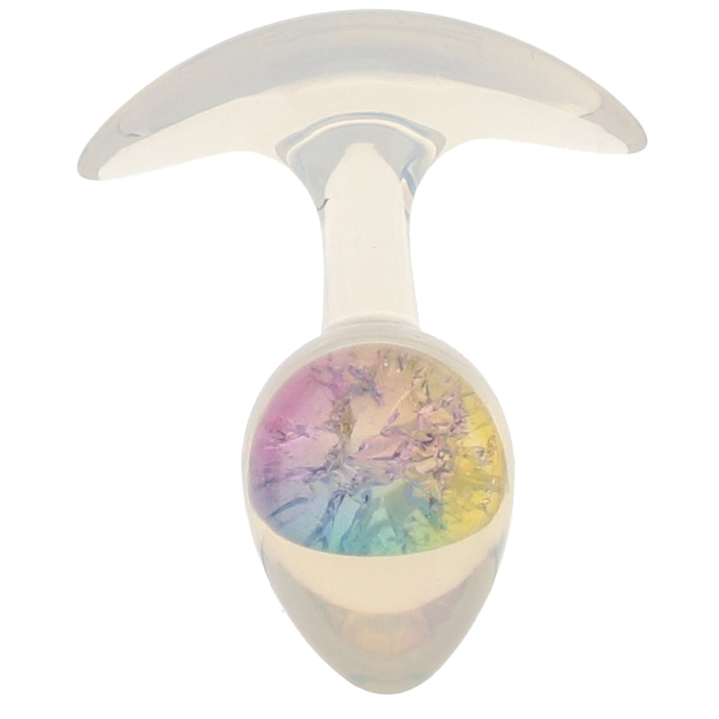 Glams Cosmic Rainbow Butt Plug in Small