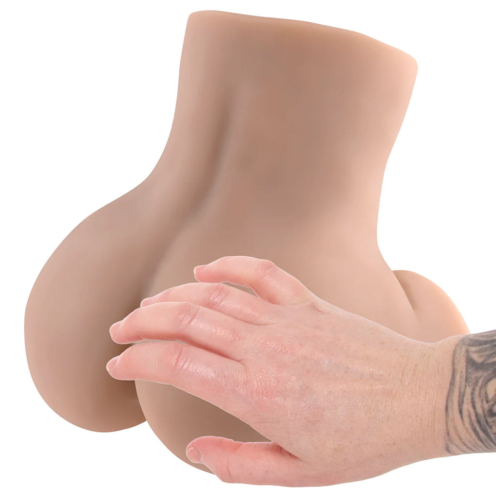 Rear Beauty Sucking & Vibrating Masturbator in Light Male Masturbators > Realistic Butts