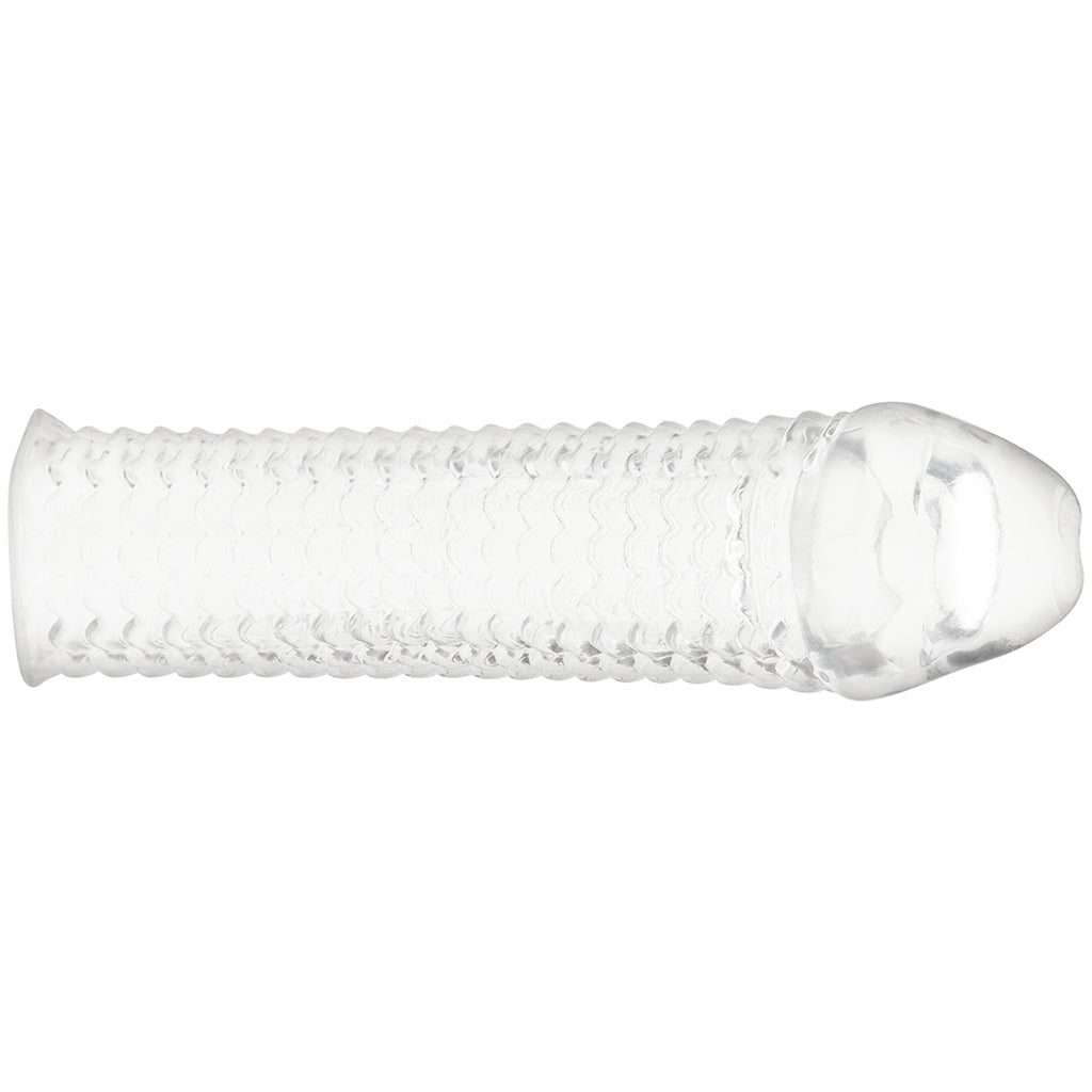 Blue Line 6.5 Inch Clear Textured Extension Sleeve Male Enhancement > Extenders and Sleeves