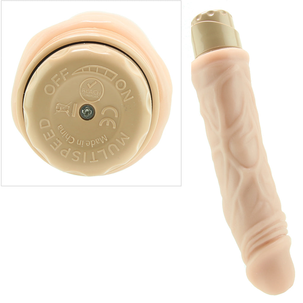Dr. Skin 8.5 Inch Vibe 10 in Beige Vibrators > Realistic Vibrator Dildos