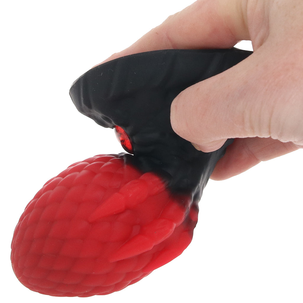 Creature Cocks Eye of the Dragon Silicone Plug in Red Anal Sex Toys > Butt Plugs