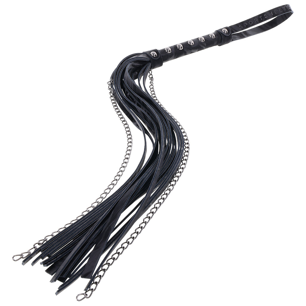 Velvet Noir Chain Flogger Bondage and Fetish > Whips and Crops