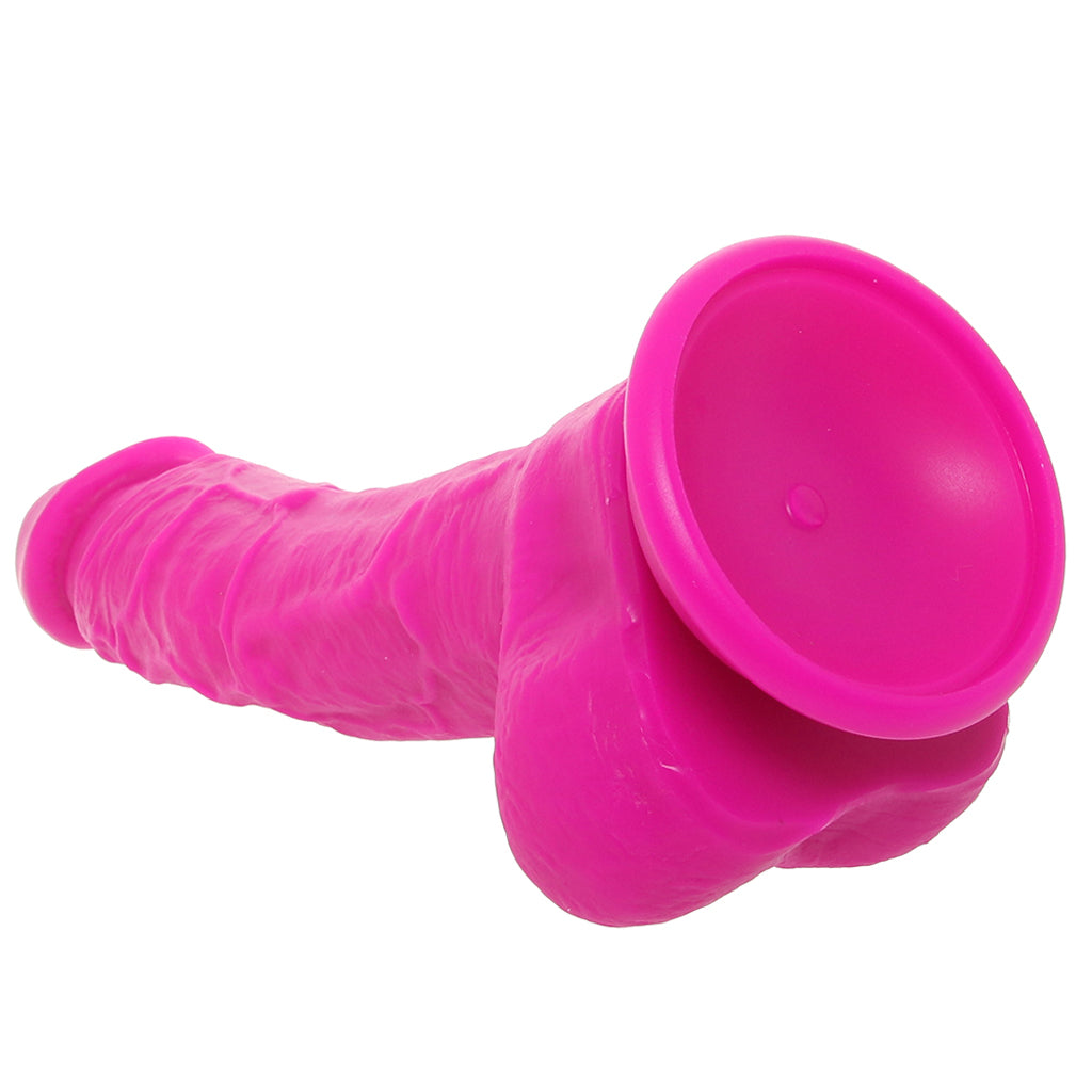 ColourSoft 8 Inch Silicone Dildo in Purple Dildo Sex Toys > Large Dildos