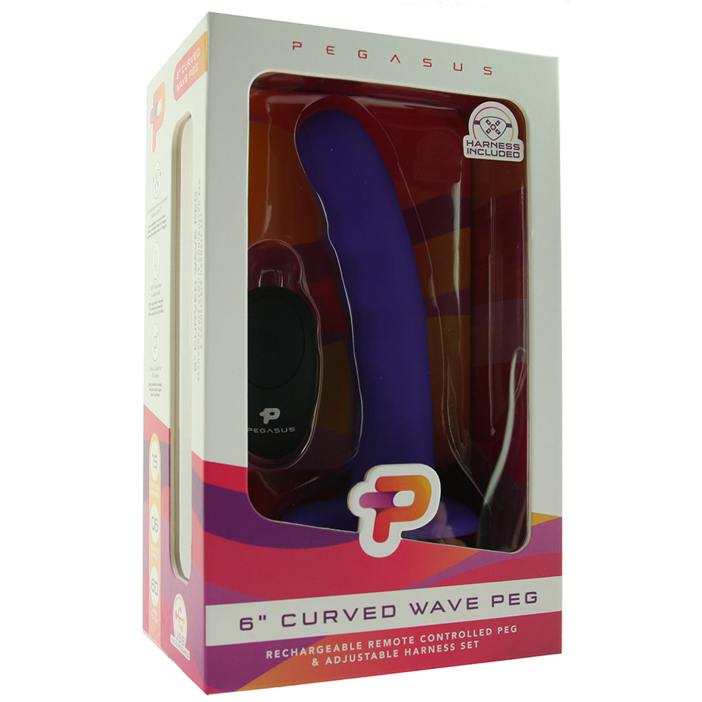 Pegasus Curved Wave 6 Inch Vibrating Pegging Set Vibrators > Strap-On & Wearable