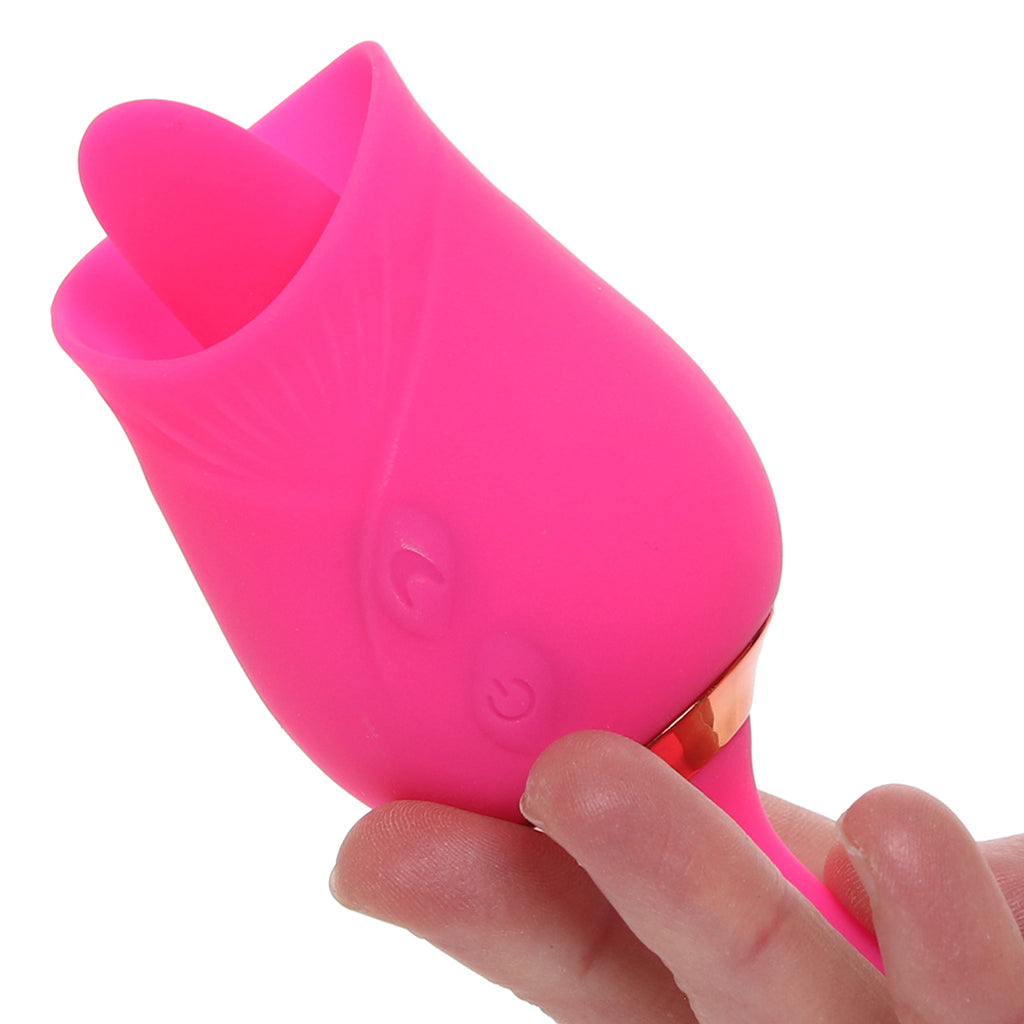 Pink Pussycat Licking Rose Vibe Vibrators > Clitoral Stimulators