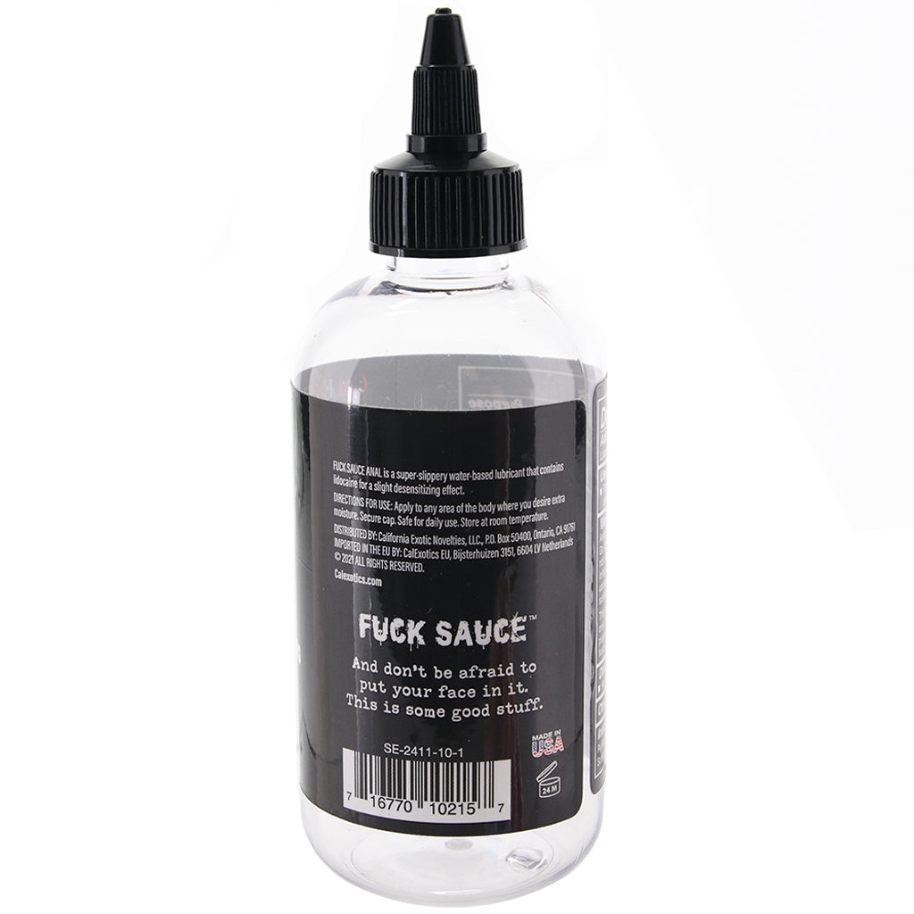 F**k Sauce Anal Numbing Lube 8oz/236.6ml Lubes and Lotions > Anal Sex Lubes