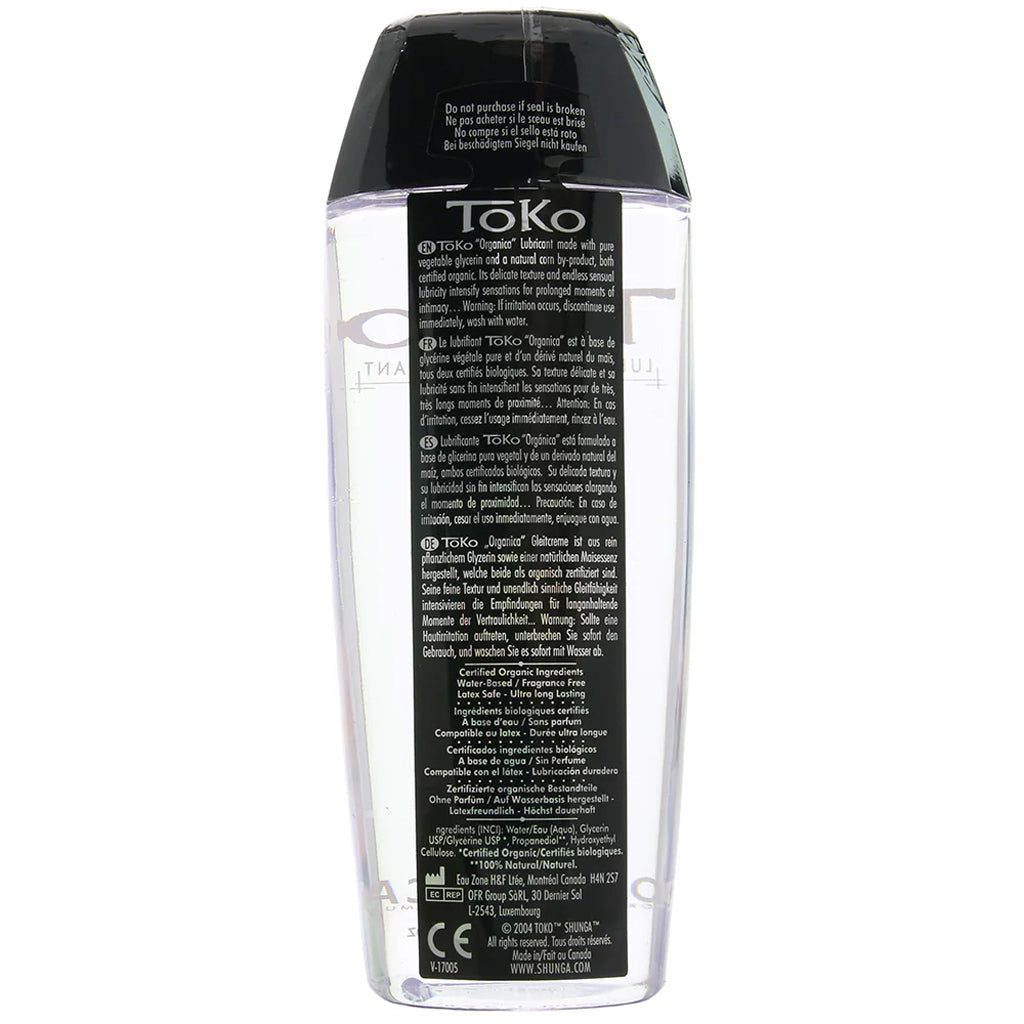 Toko Organica Lubricant 5.5oz/163ml Lubes and Lotions > Water Based Sex Lubes