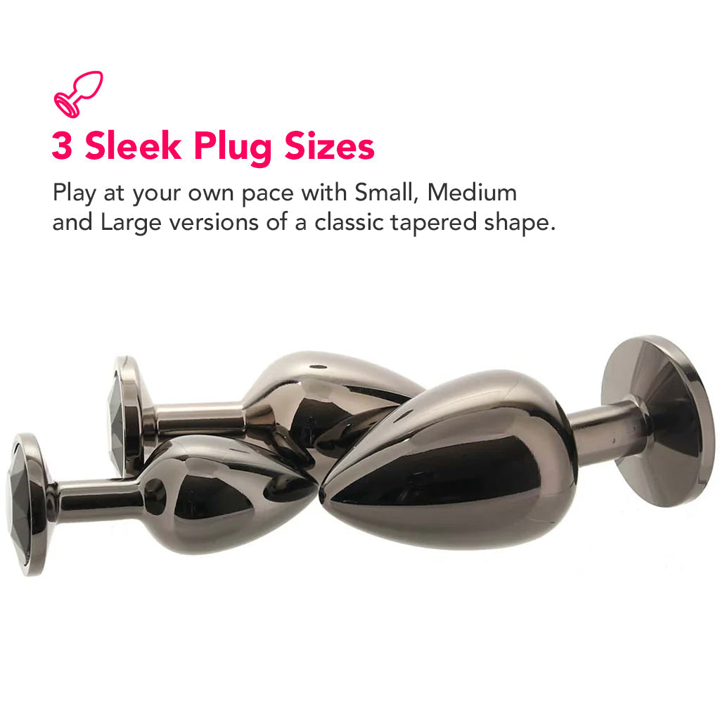 Black Gem Anal Plug Set Anal Sex Toys > Butt Plugs