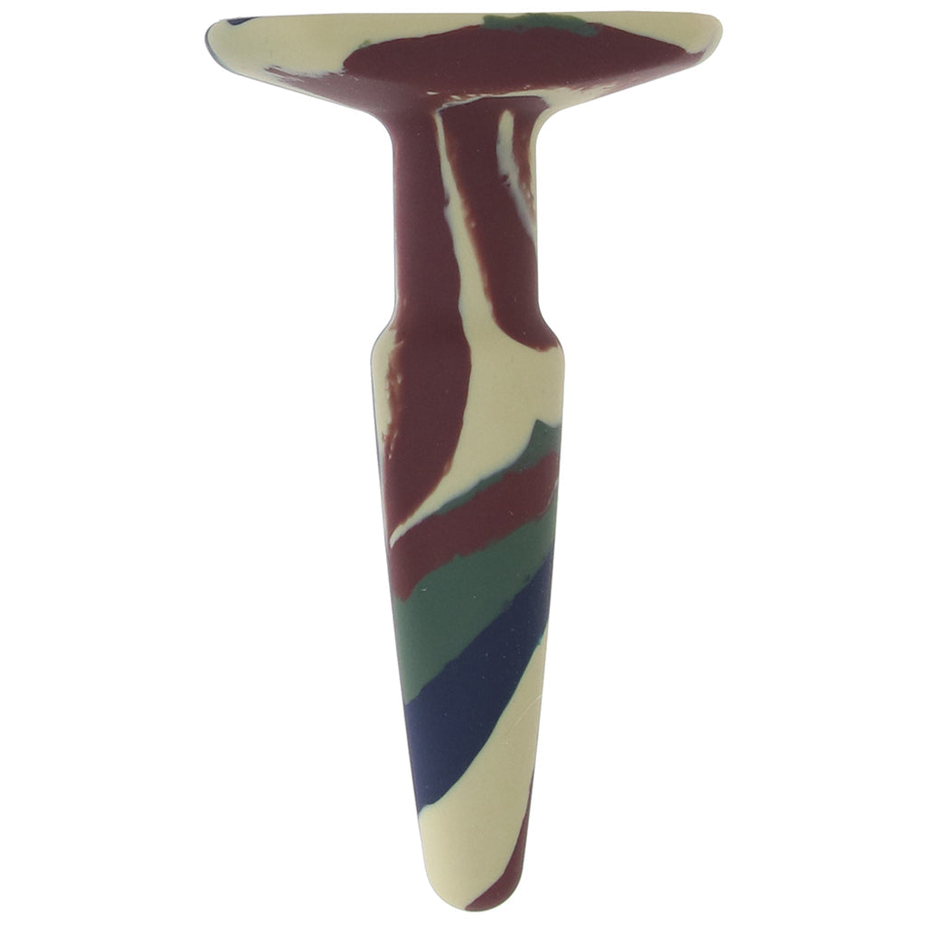 A-Play Groovy 4 Inch Anal Plug in Camo Anal Sex Toys > Butt Plugs