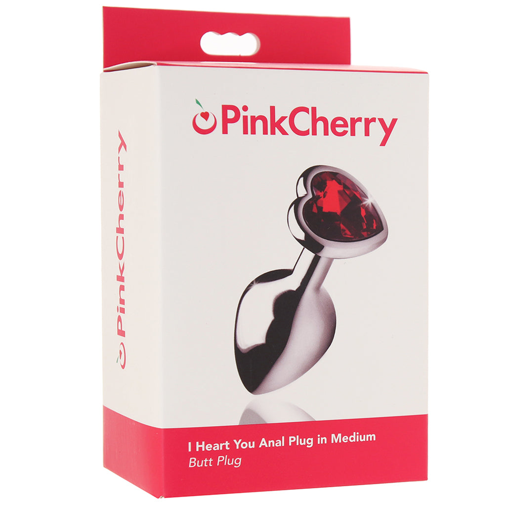 PinkCherry I Heart You Anal Plug in Medium Anal Sex Toys > Butt Plugs