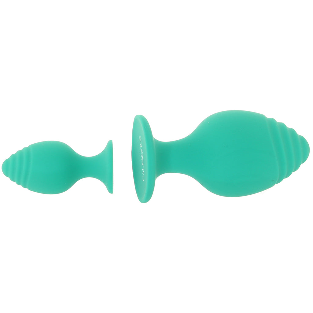 Cheeky Green Textured Butt Plug Set Anal Sex Toys > Butt Plugs