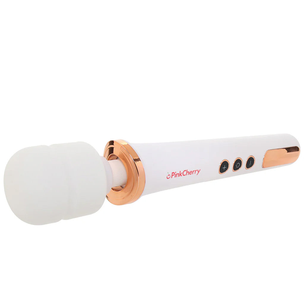PinkCherry Rechargeable Wand in White Vibrators > Wands