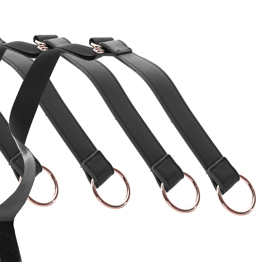 Bondage Couture Tie Down Straps in Rose Gold Bondage and Fetish > Restraints