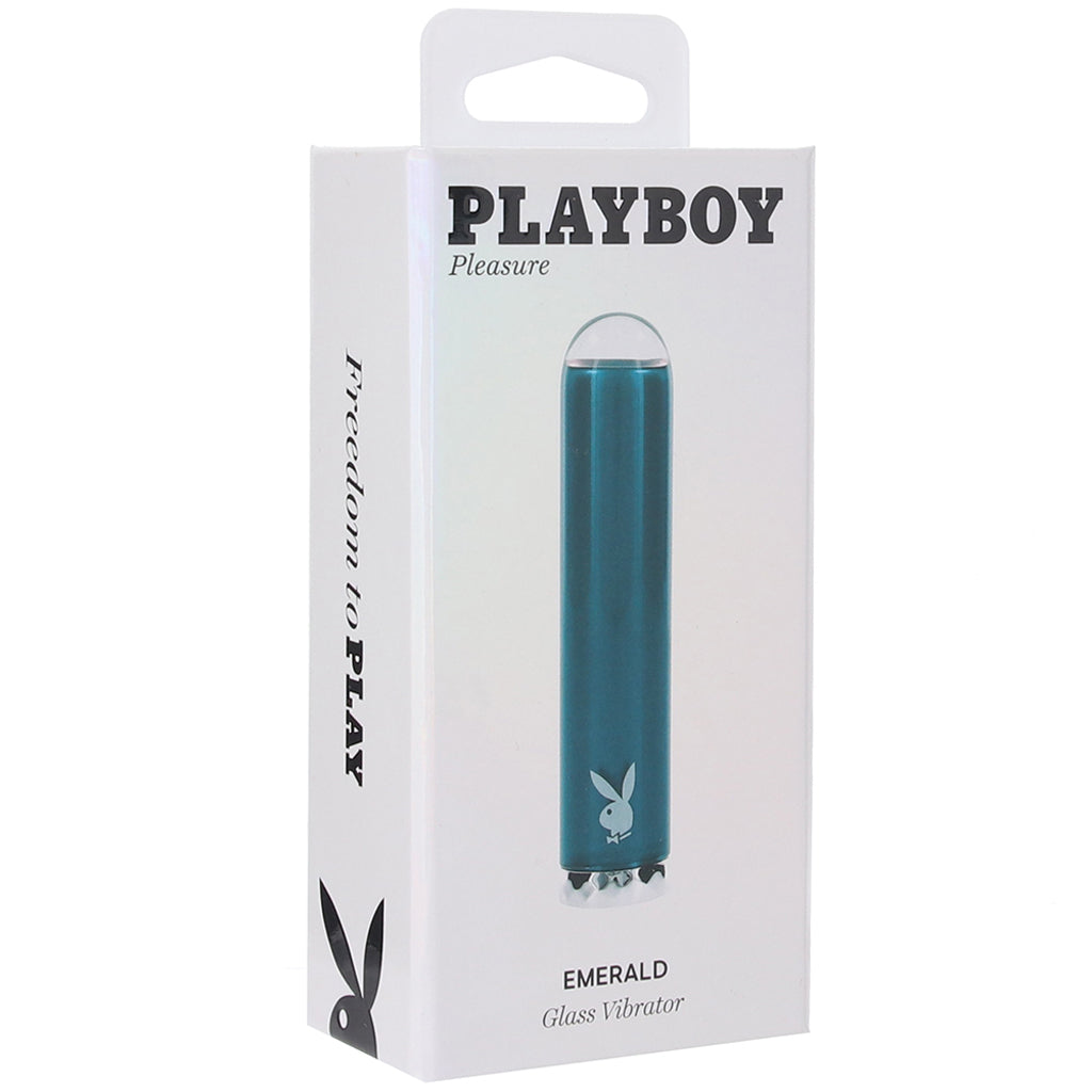 Playboy Emerald Glass Vibe Vibrators > Bullet and Egg Vibrators