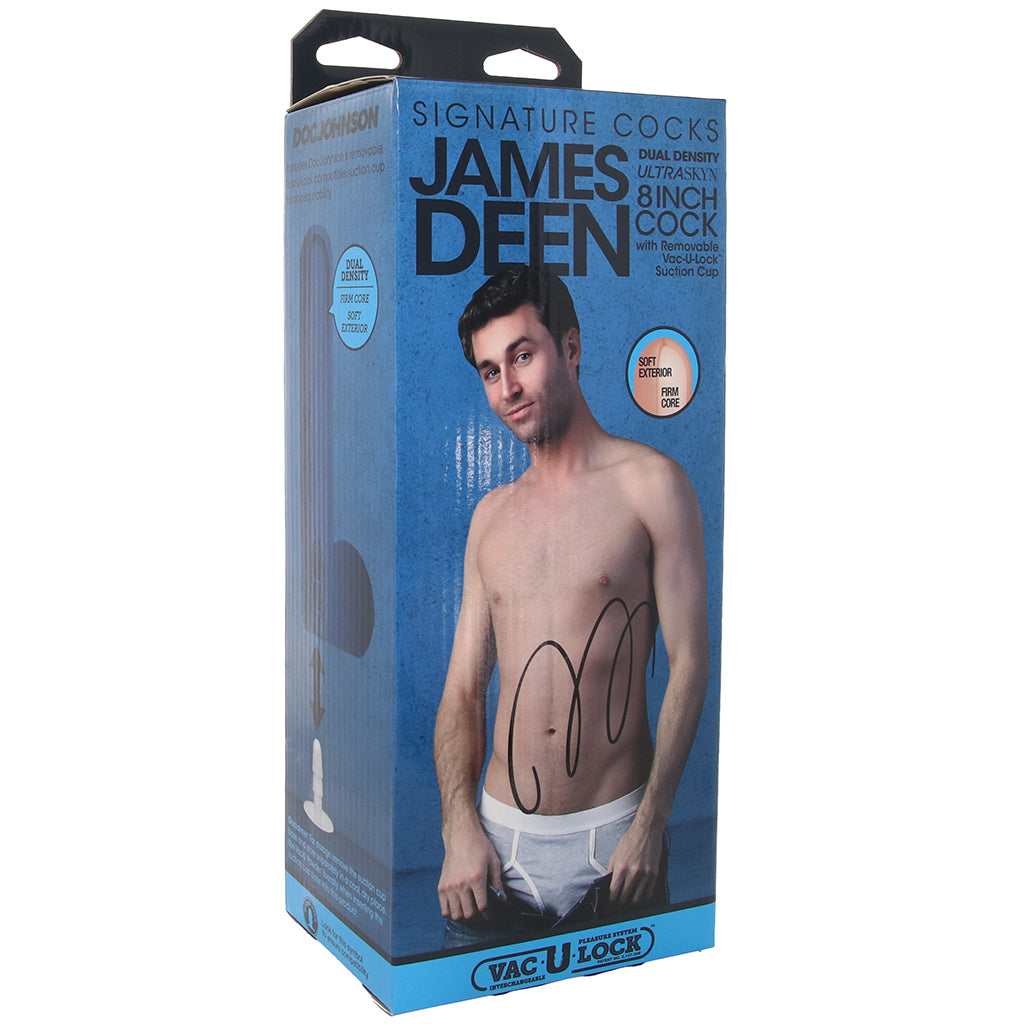 James Deen 8 Inch ULTRASKYN Vac-U-Lock Cock Dildo Sex Toys > Realistic Dildos