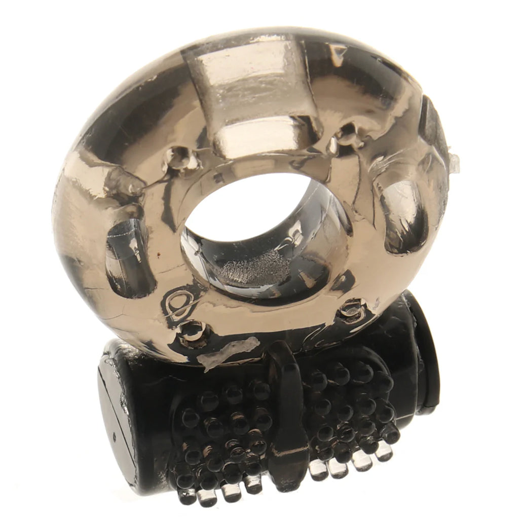 PinkCherry Vibrating Cock Ring in Smoke Cock Rings