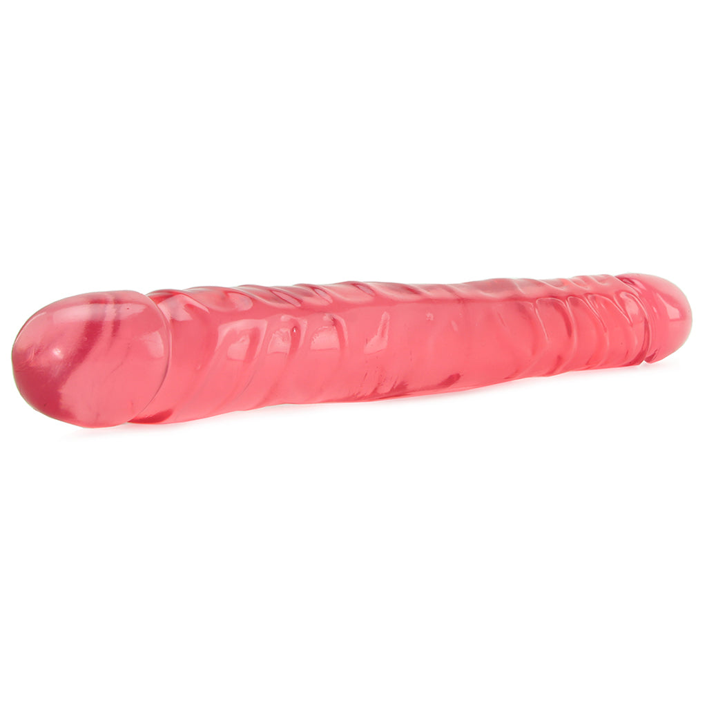 Crystal Jellies 12 Inch Double Dong in Pink Dildo Sex Toys > Double Ended Dildos