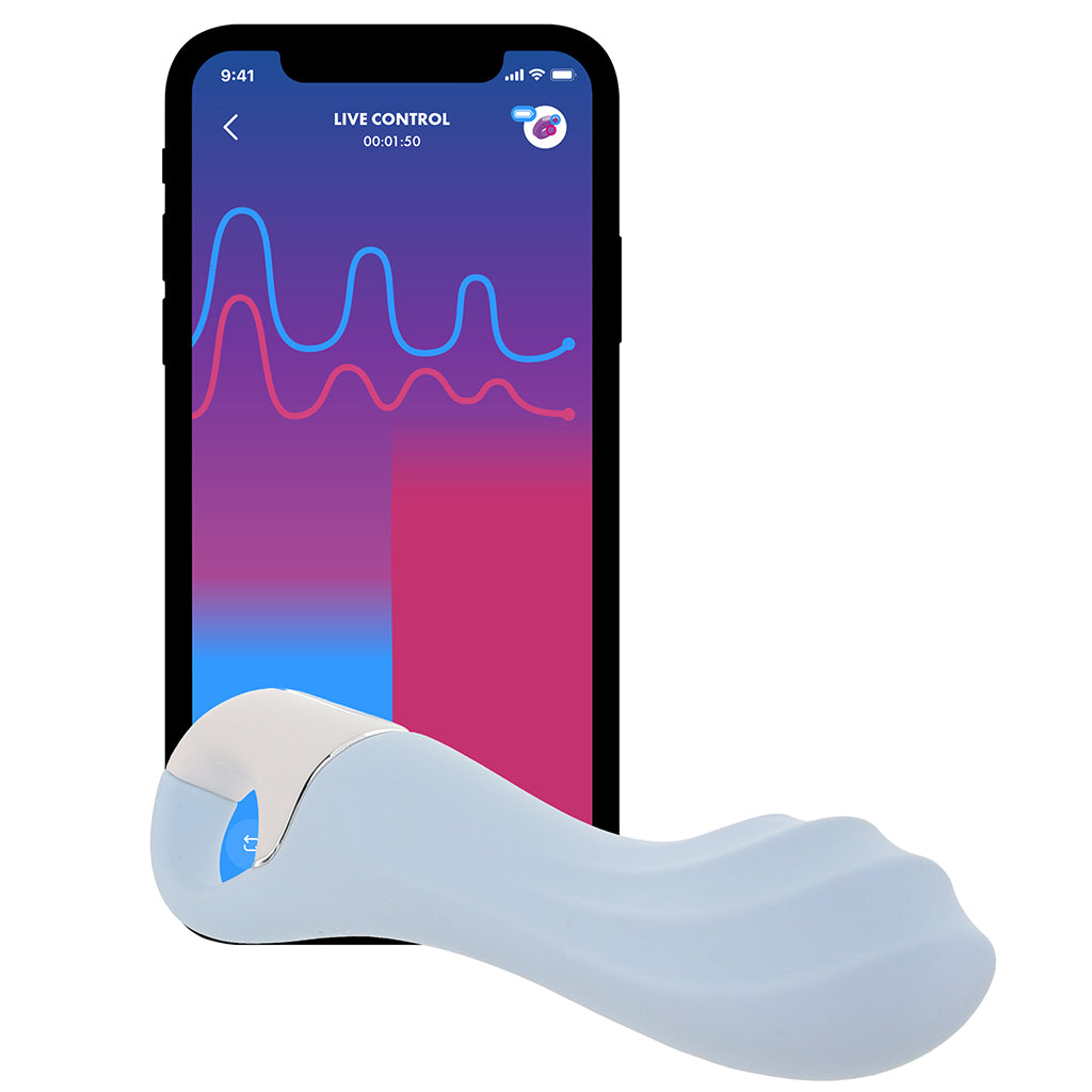 Satisfyer Air Pump Vibrator 5+ G-Spot Vibe in Blue Vibrators > G-Spot Vibrators
