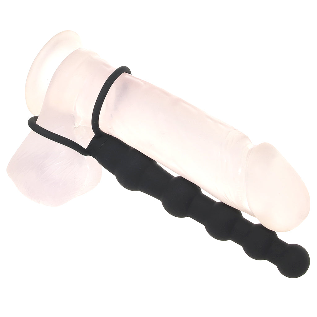 Silicone Beaded Double Rider in Black Anal Sex Toys > Anal Beads