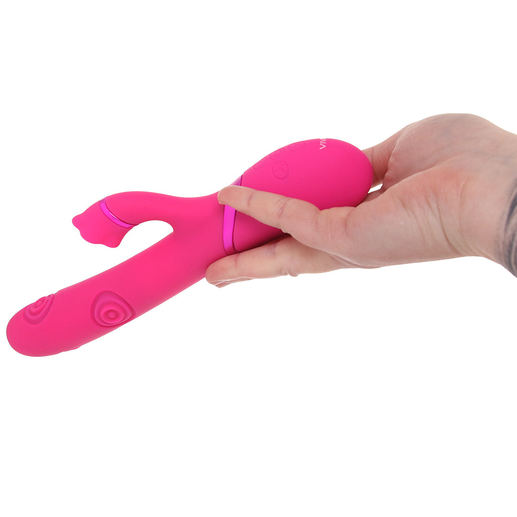 Dolce Vive Fiore Air Wave Tapping Rabbit Vibe Vibrators > Rabbit Vibrators