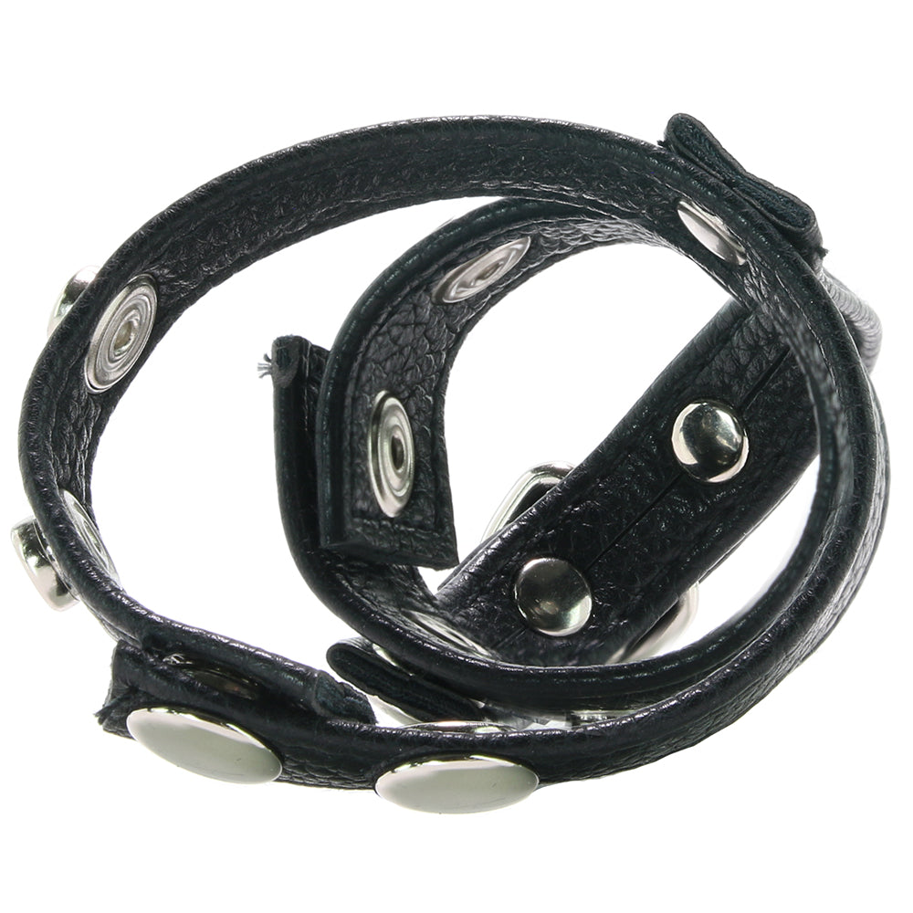 Blue Line Cock Ring with 1 Inch Ball Stretcher Bondage and Fetish > Cock and Ball Devices