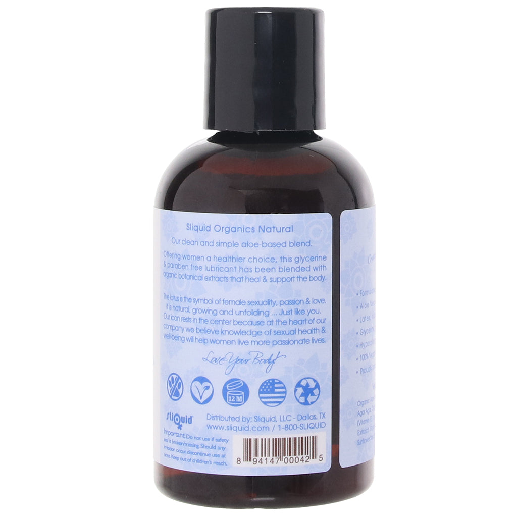 Organics Natural Lubricant in 4.2oz/125ml Lubes and Lotions > Water Based Sex Lubes