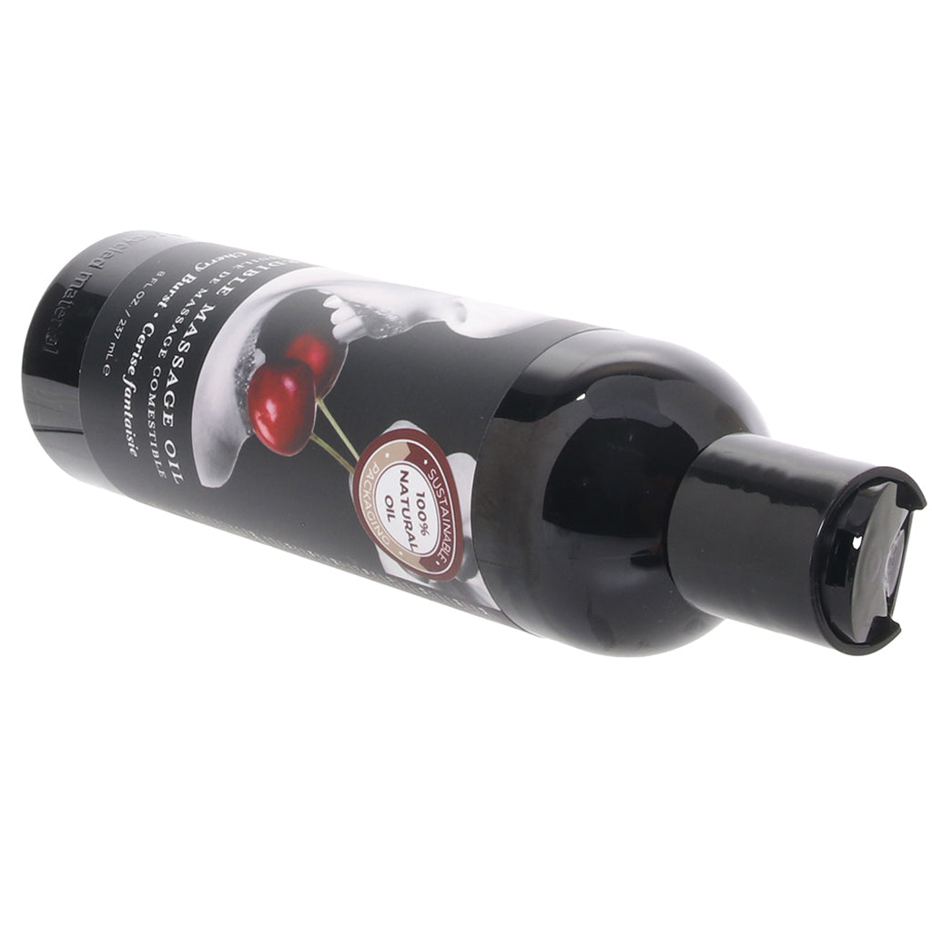 Edible Massage Oil 8oz/236ml in Cherry Sensual Love > Massage