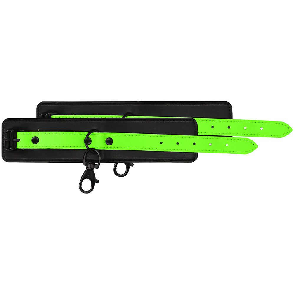 Ouch! Glow Bondage Belt with Thigh and Wrist Cuffs /XL Bondage and Fetish > Men's Bondage Wear