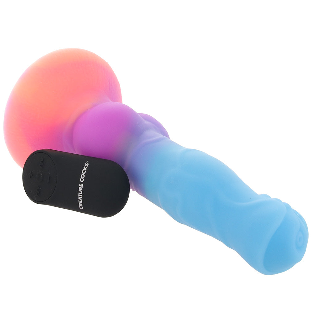 Creature Cocks Astro Cock Vibrating Glow Dildo Vibrators > G-Spot Vibrators