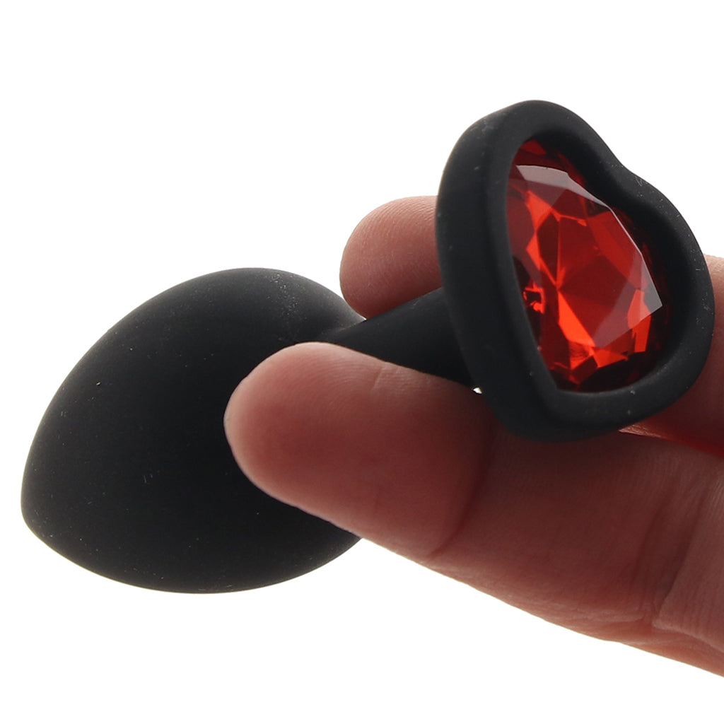 Glams Xchange Heart Gem Butt Plug in Small Anal Sex Toys > Butt Plugs
