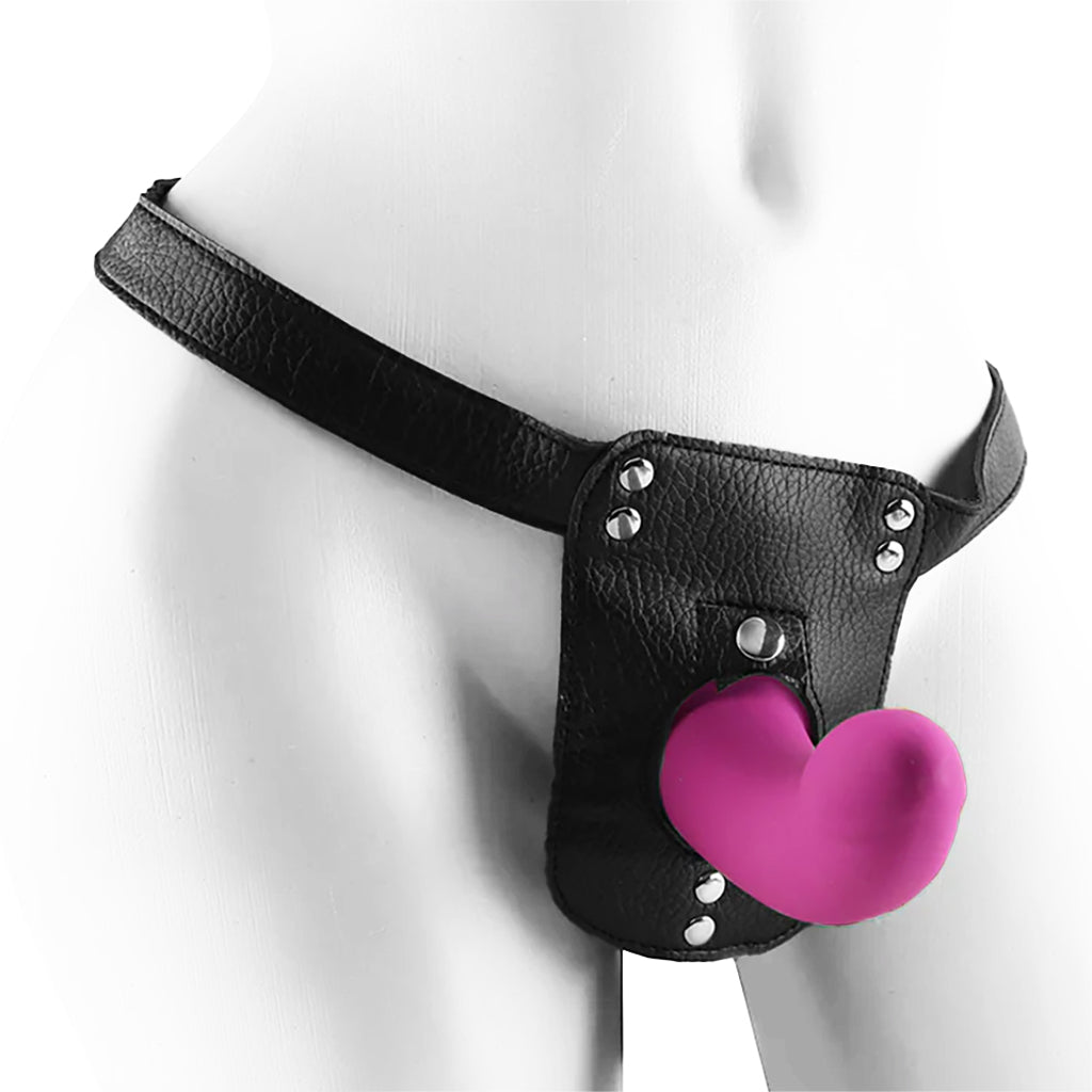 Strap U Double Take Vibrating Dildo & Harness Dildo Sex Toys > Strap-On and Harnesses