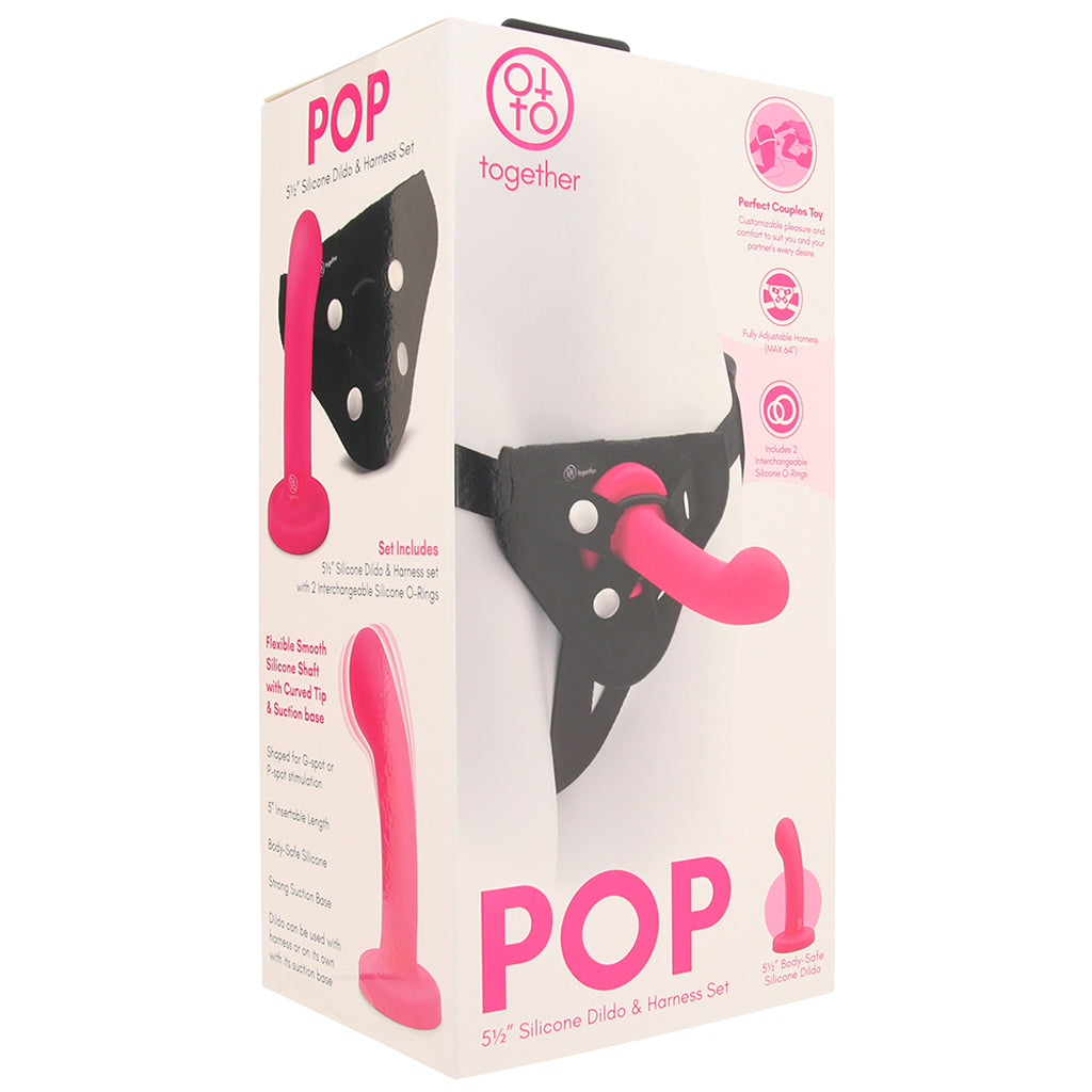 Together 5.5 Inch Dildo and Harness Set Dildo Sex Toys > Strap-On and Harnesses