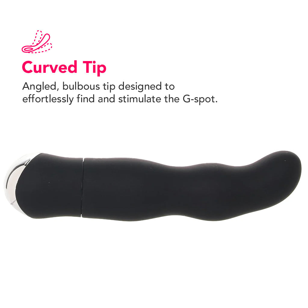 8 Function Classic Chic Curve Vibe in Black Vibrators > G-Spot Vibrators