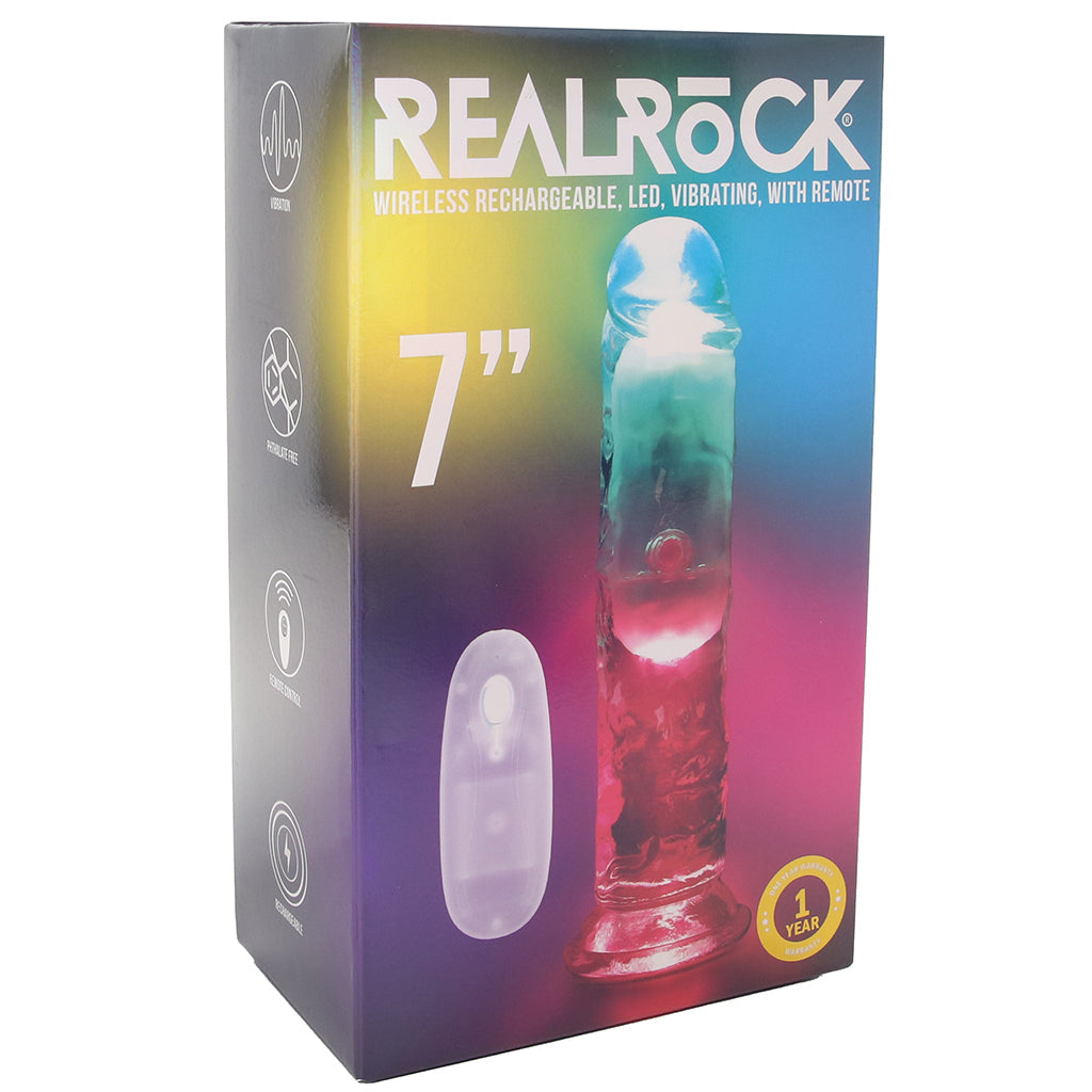 RealRock 7 Inch Light Up Vibrating Dildo Vibrators > Realistic Vibrator Dildos