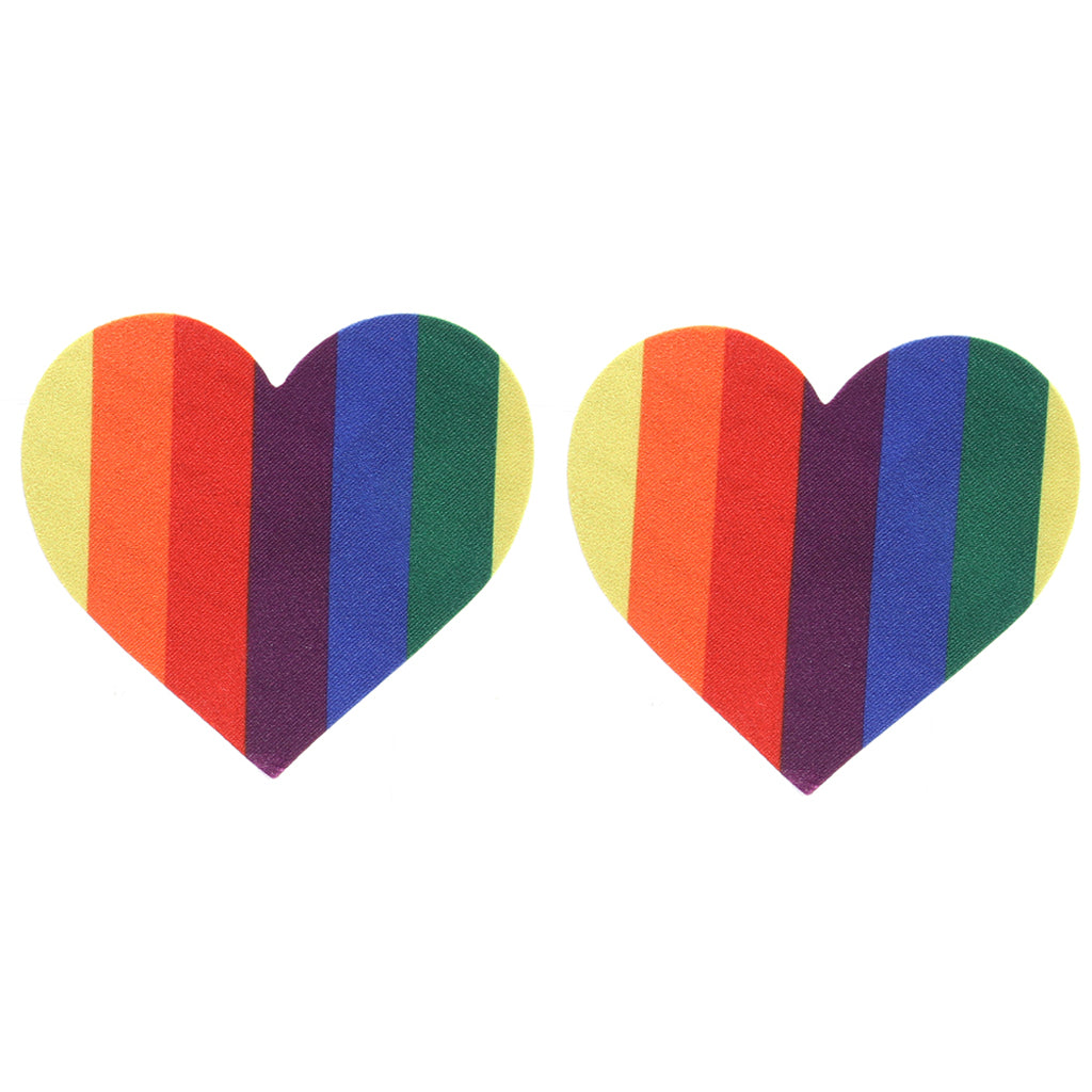 Pride Glitter Rainbows & Hearts Nipple Pasties Lingerie > Accessories