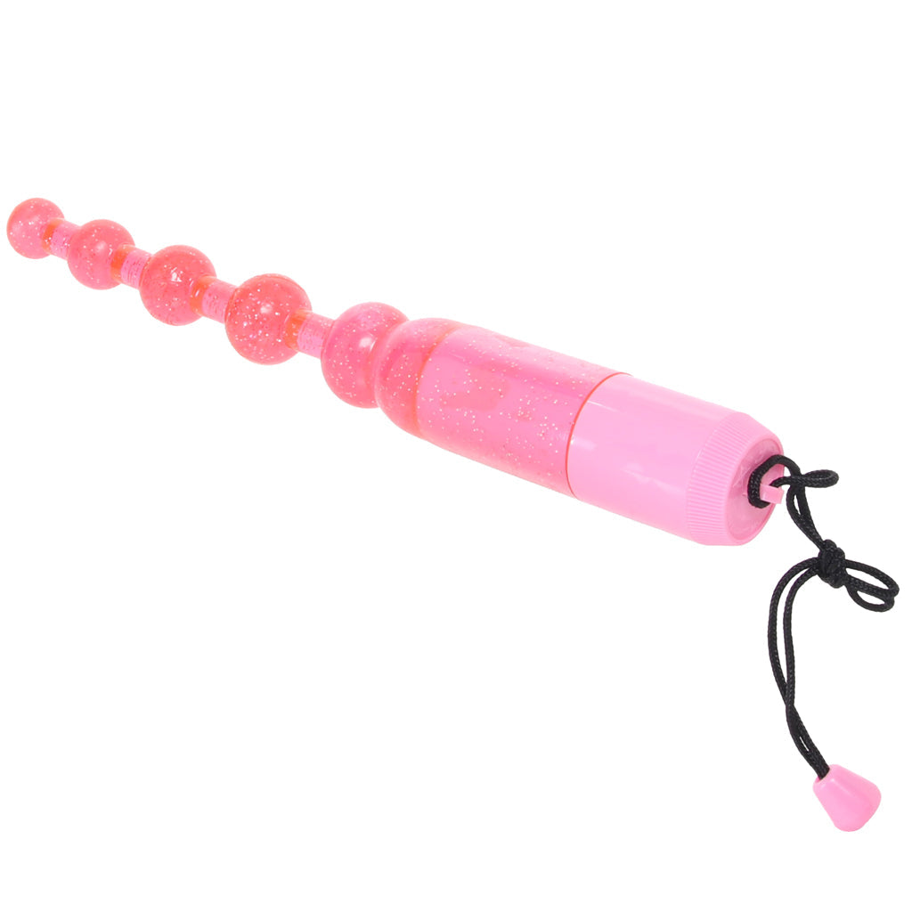 Waterproof Vibrating Pleasure Beads in Pink Anal Sex Toys > Anal Beads