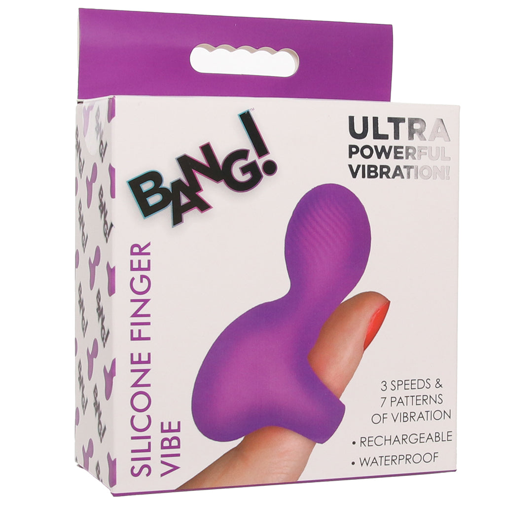 Bang! Silicone Finger Vibe in Purple Vibrators > Finger Vibrators