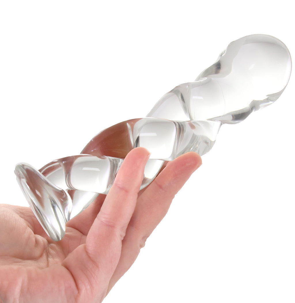 Clarity Seraphic Braid Glass Dildo Dildo Sex Toys > Pyrex Glass Dildos