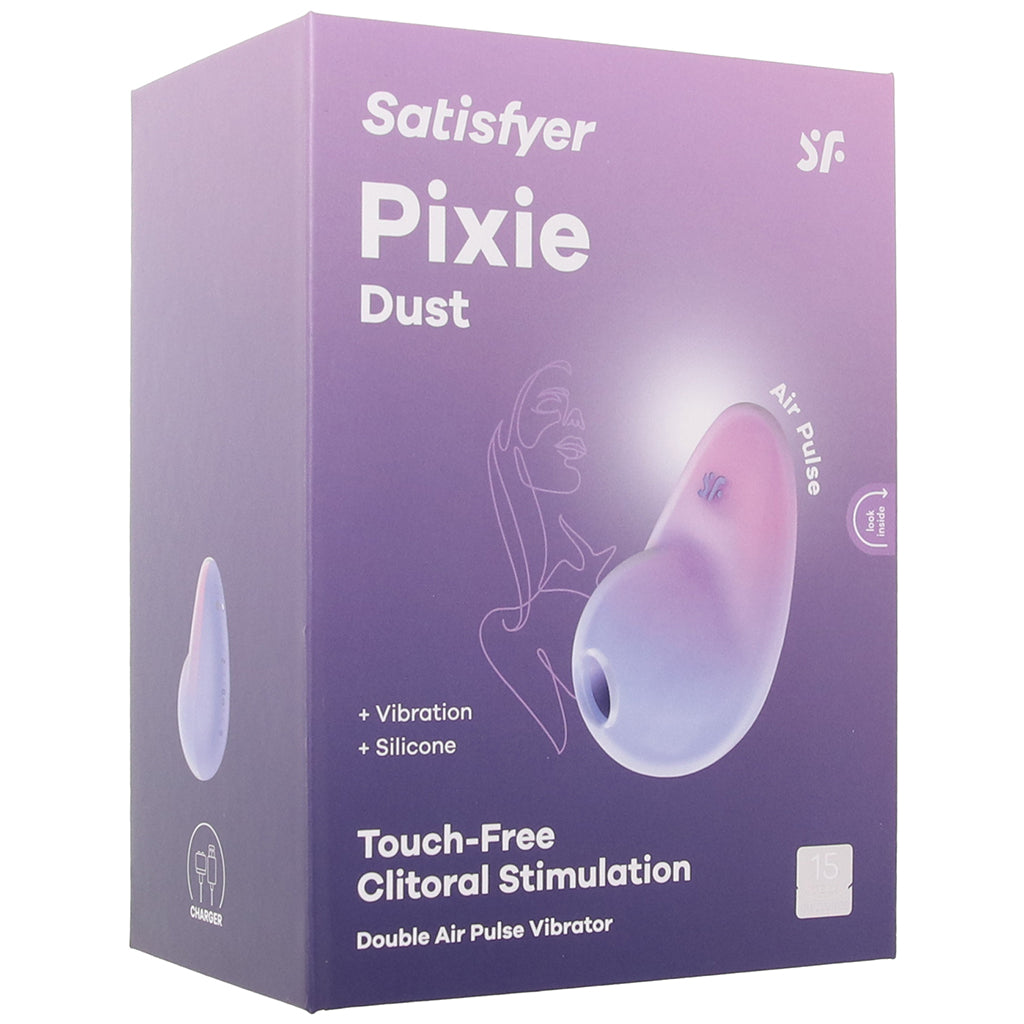 Satisfyer Pixie Dust Double Air Pulse Vibe in Violet & Pink Vibrators > Clitoral Stimulators