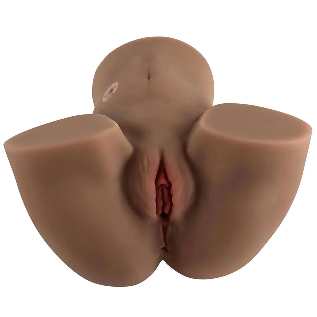 Rear Beauty Sucking & Vibrating Masturbator in Dark Male Masturbators > Realistic Butts