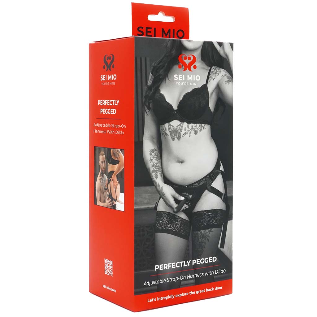 Sei Mio Perfectly Pegged Strap-On with 5 Inch Dildo Dildo Sex Toys > Strap-On and Harnesses