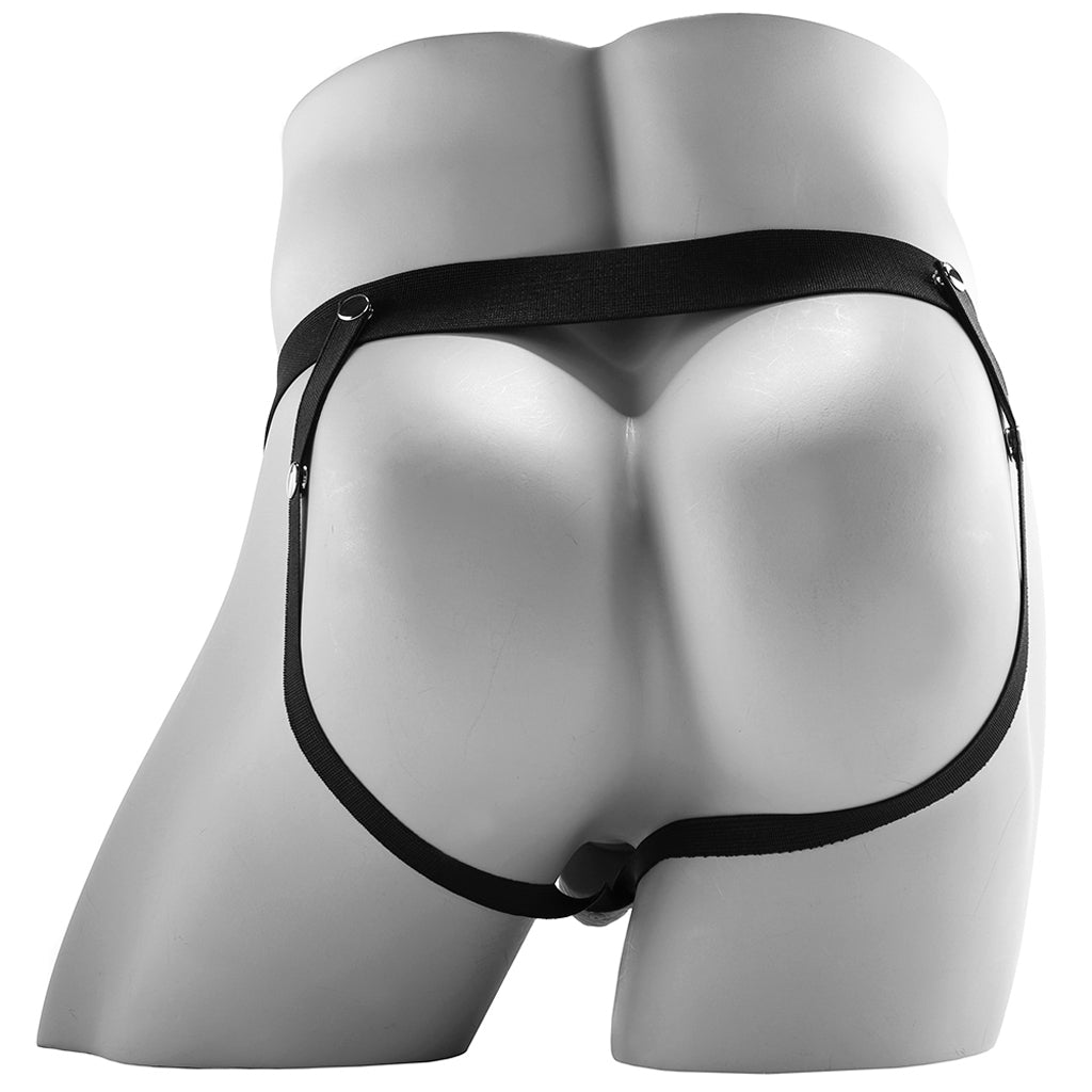 7 Inch Hollow Vibrating Strap-On with Remote in Tan Dildo Sex Toys > Strap-On and Harnesses