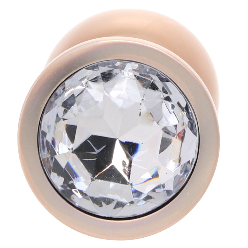 Rear Assets Small Metal Butt Plug in Champagne Anal Sex Toys > Butt Plugs