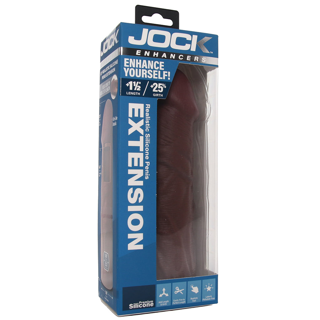 Jock 1.5 Inch Silicone Penis Extension in Dark Male Enhancement > Extenders and Sleeves