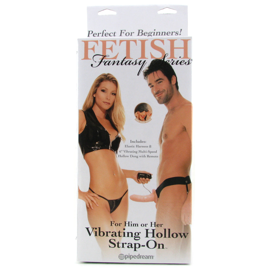Fetish Fantasy Hollow Vibrating Strap-On in Light Vibrators > Strap-On & Wearable