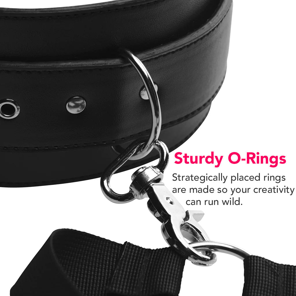 Master Series Acquire Thigh Harness with Cuffs Bondage and Fetish > Wrist and Ankle Cuffs