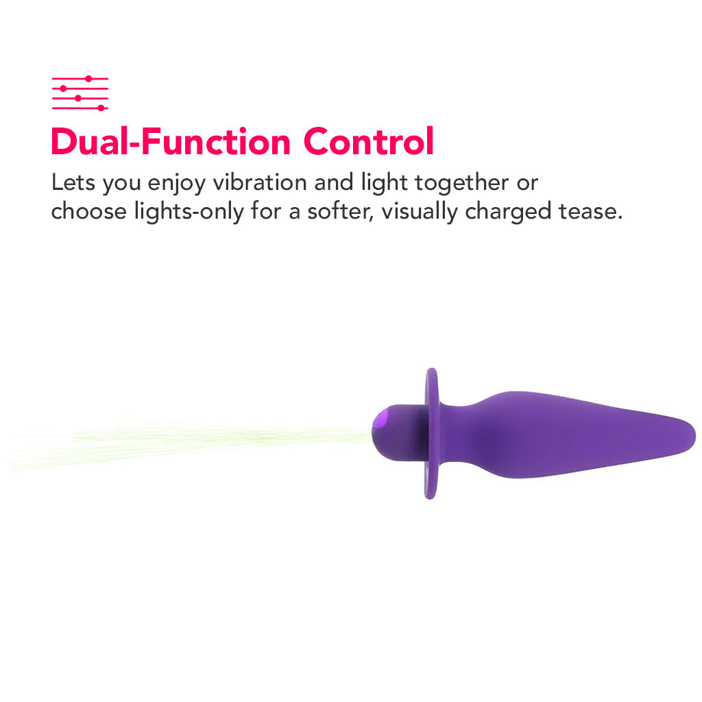 Southern Lights Vibrating Butt Plug in Purple Anal Sex Toys > Butt Plugs