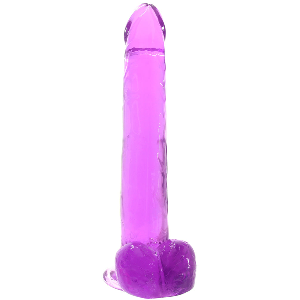Size Queen 10 Inch Jelly Dildo in Purple Dildo Sex Toys > Realistic Dildos